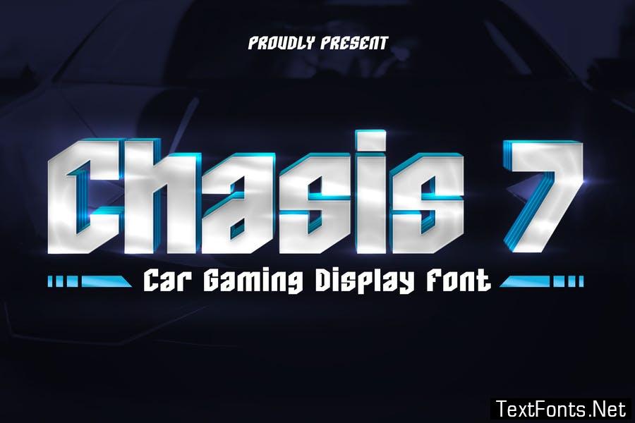 Chasis7 - Car Racing Gaming Font