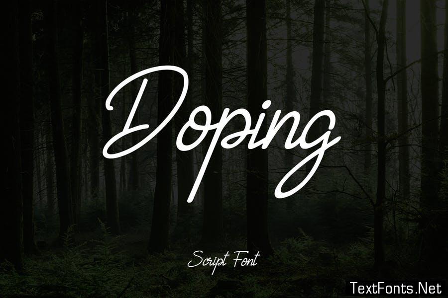 Doping Script Font