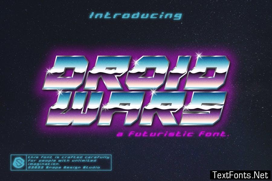 Droid Wars - Futuristic Font