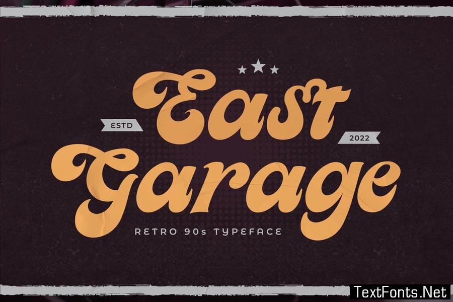 East Garage - Retro 90's Typeface Font