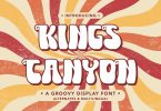 KingsCanyon - A Groovy Display Font