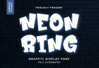 Neon Ring - Graffiti Display Font