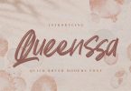 Queenssa - Quick Brush Modern Font