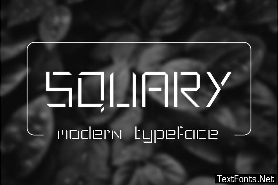 Squary - Modern Typeface Font