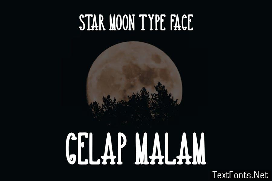 Star Moon Font