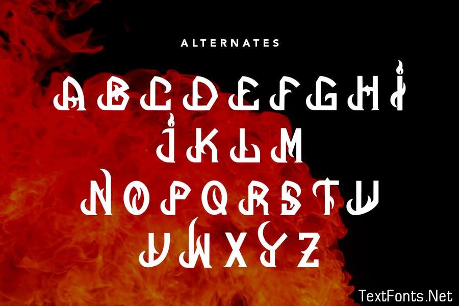 Wild Inferno - Blackletter Display Font