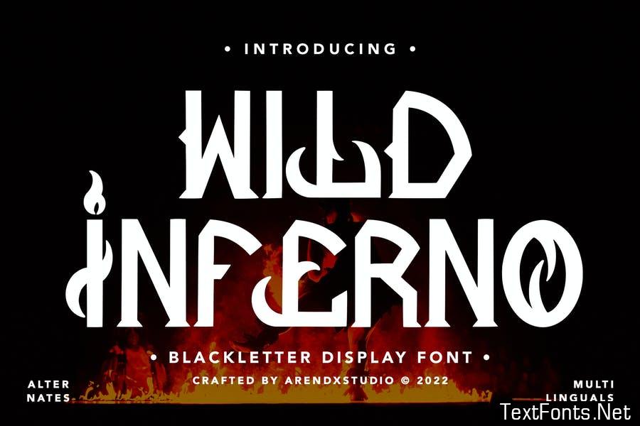 Wild Inferno - Blackletter Display Font