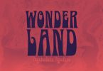 Wonderland - Psychedelic Typeface Font
