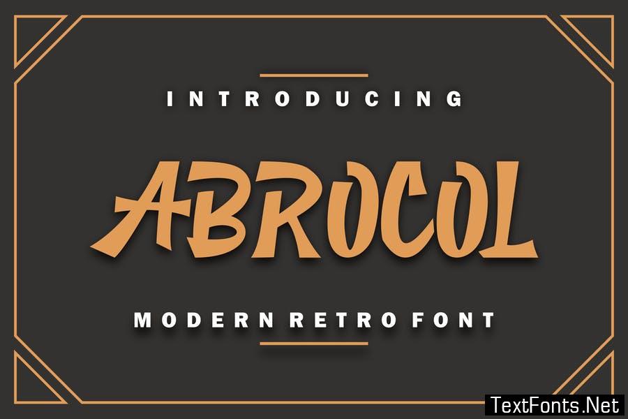 Abrocol font
