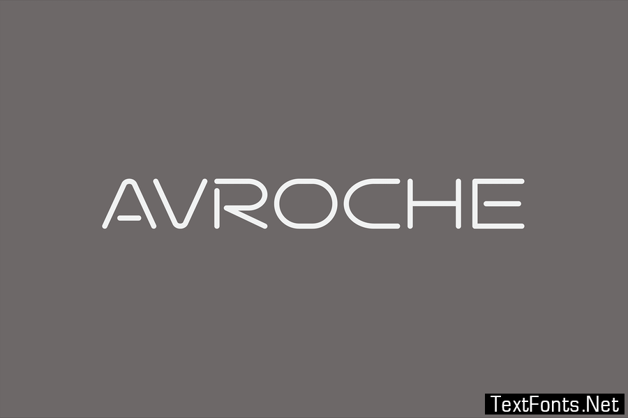 Avroche Modern Futuristic Font