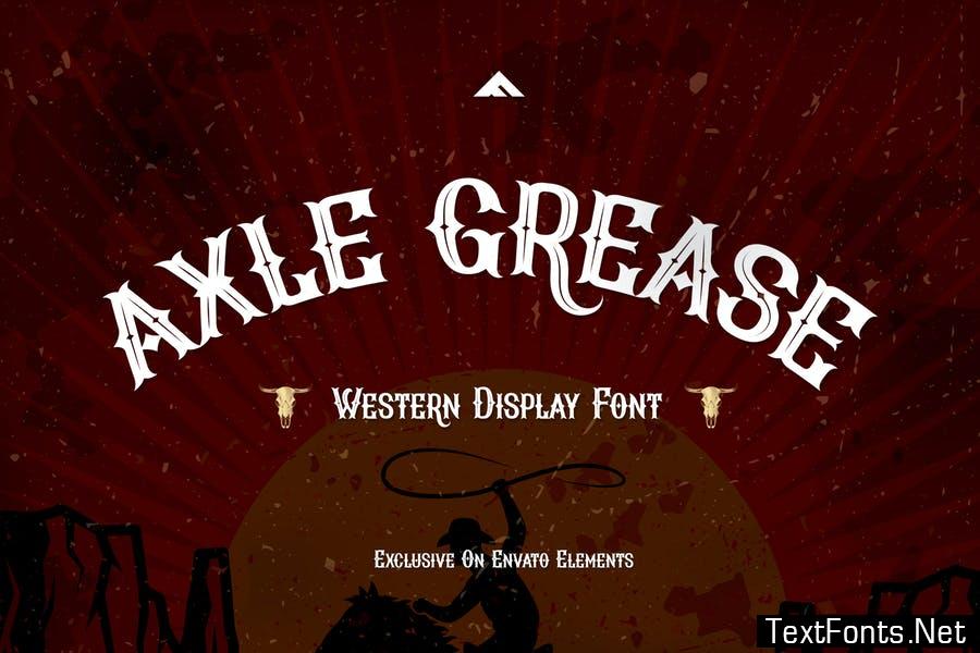 Axle Grease - Western Display Font