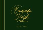 Baginda script Font