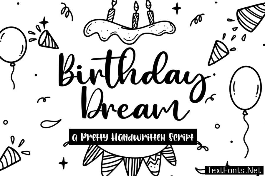 Birthday Dream Font