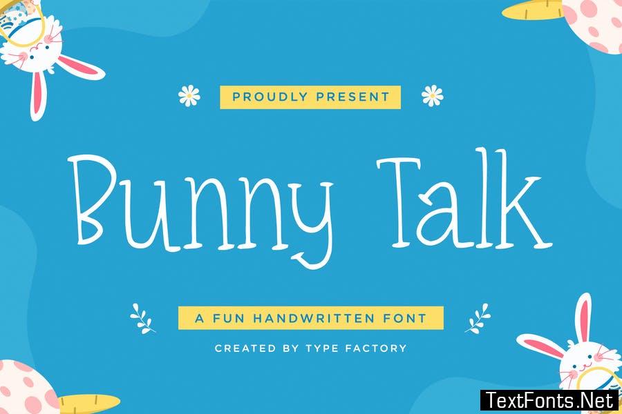 Bunny Talk - A Fun Handwritten Font