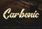 Carbonic | Handcrafted Lettering Script Font