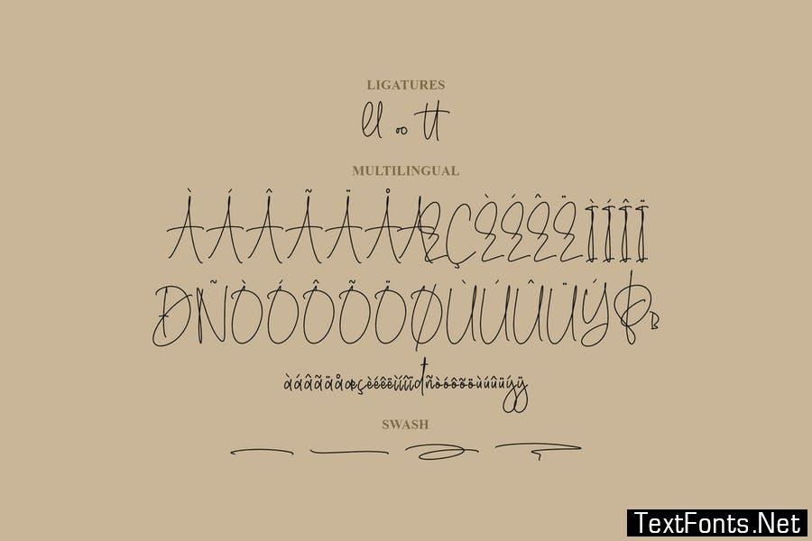 Gratefulls Monoline Font