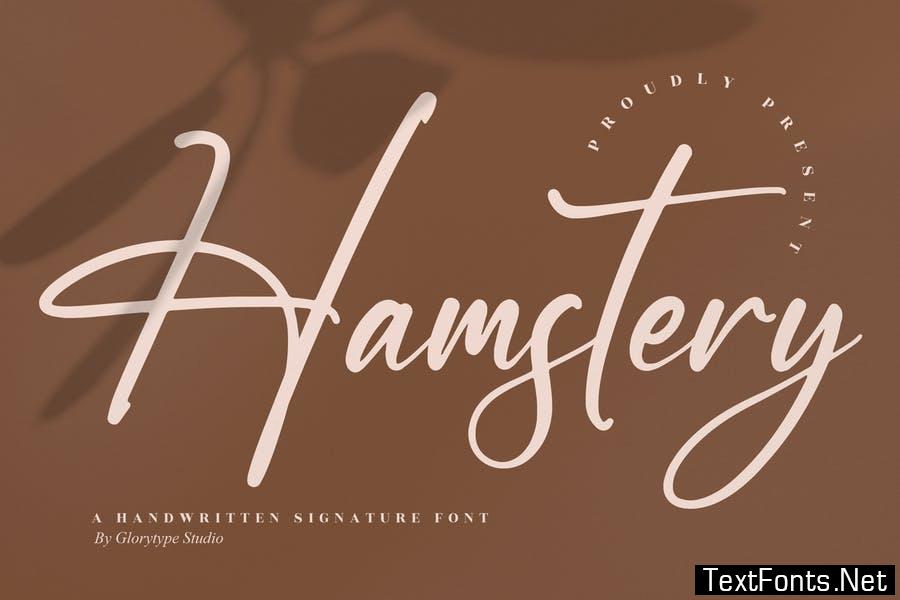 Hamstery Handwritten Signature Font