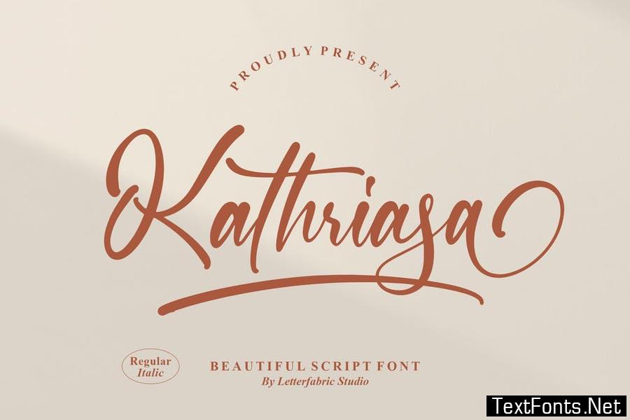 Kathriasa Script Font