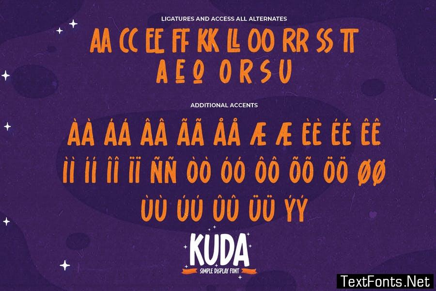 KUDA - Simple Display Font