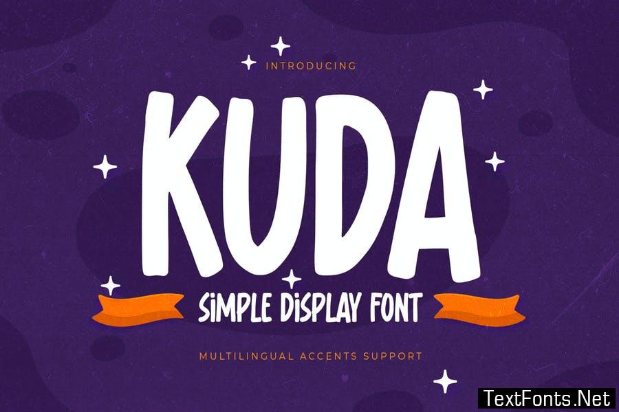 KUDA - Simple Display Font