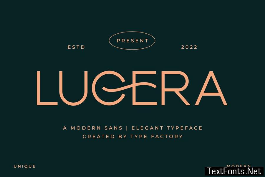 Lucera - Modern & Elegant Sans Typeface Font