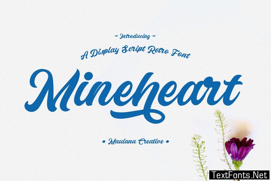 Mineheart Retro Script Font