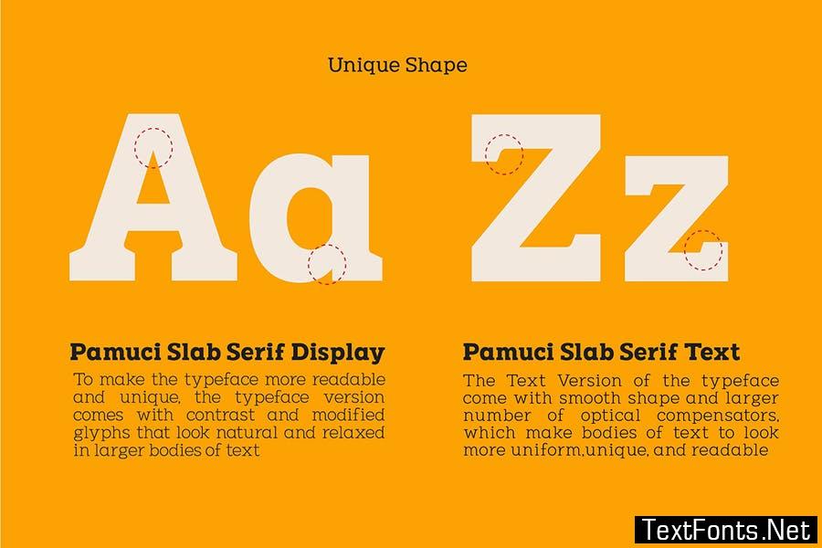 Pamuci - Modern Slab Serif Typeface Font