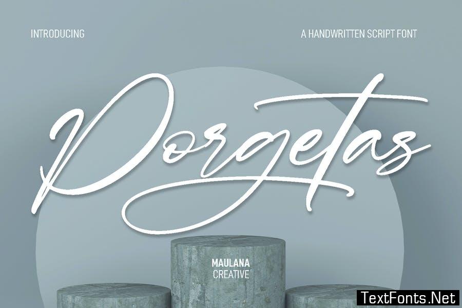 Porgetas Ink Script Font