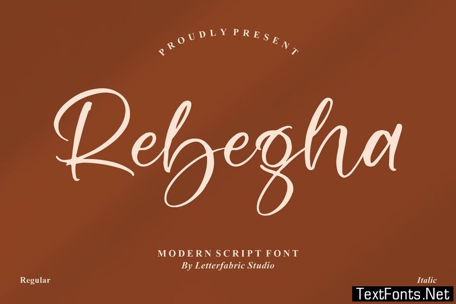 Rebegha Modern Script Font