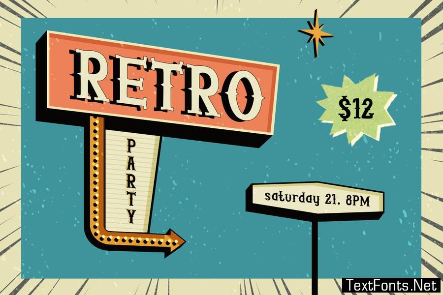 RETROMIC - Gentle Comic Display Font