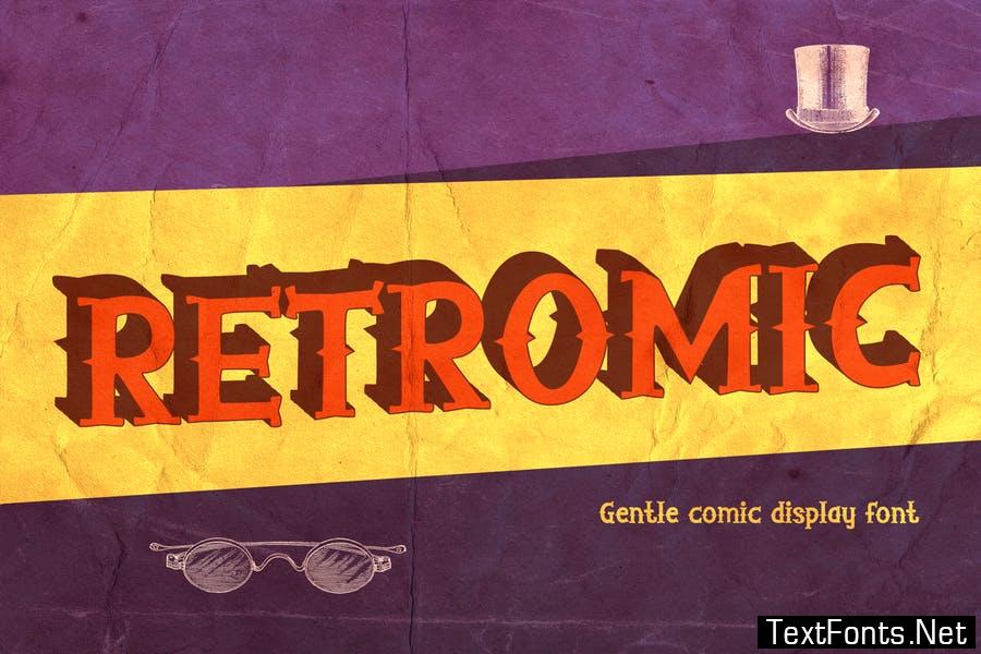 RETROMIC - Gentle Comic Display Font