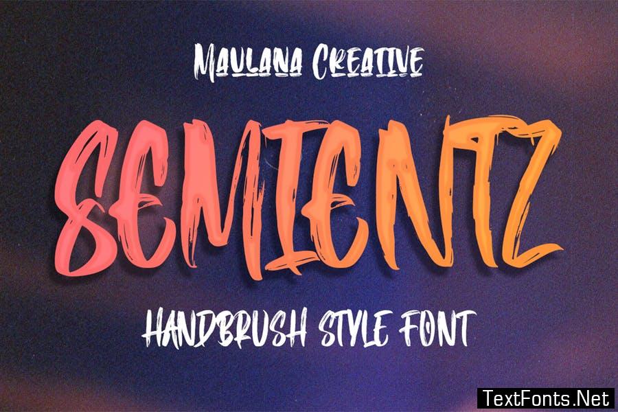 Semientz Handbrush Style Font