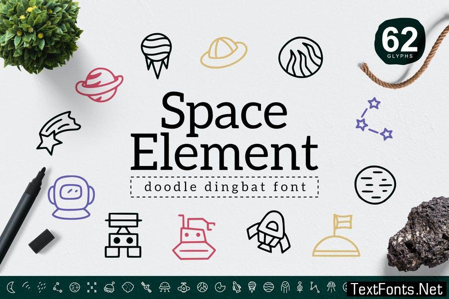 Space Element Dingbat Font