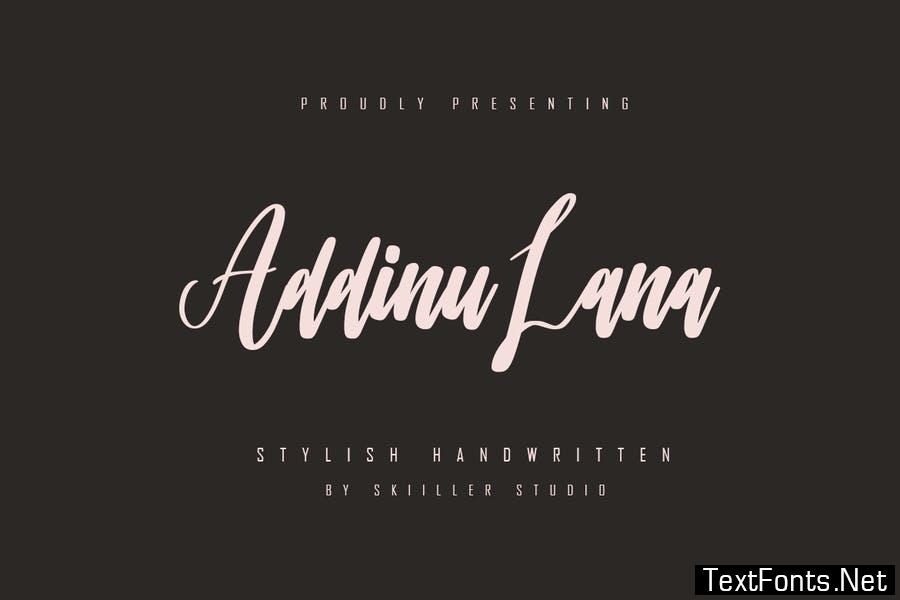 Addinu Lana - Stylish Handwritten Font