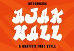 AjaxWall - Graffiti Font