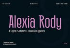 Alexia Rody Condensed Sans Typeface Font