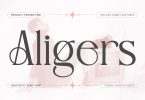 Aligers - Modern Font