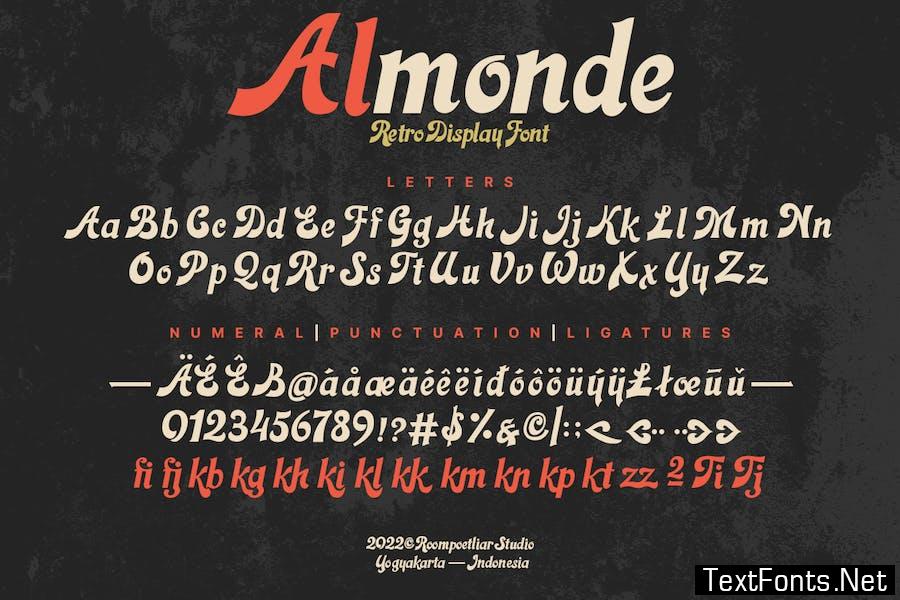 Almonde Retro Font