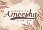 Ameesha Script Font