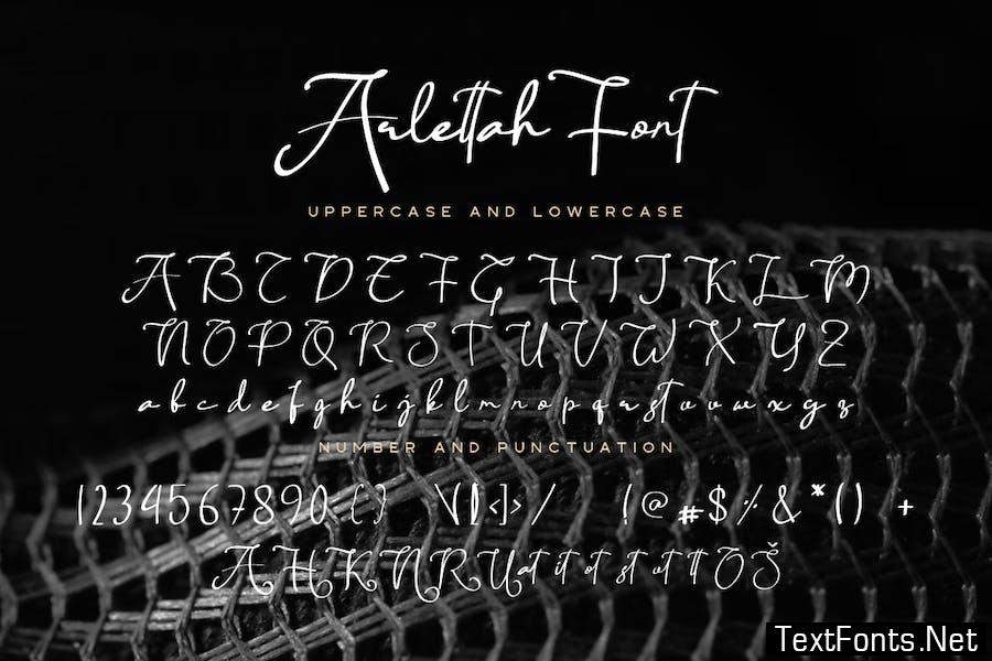 Arlettah Signature Font