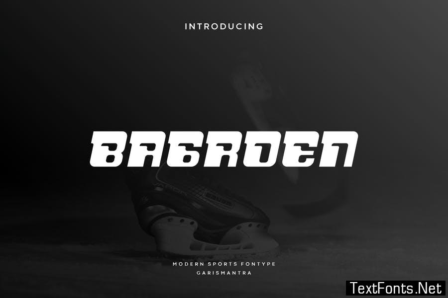 Bagroen Font