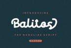 Balitos Monoline Bold Font