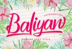 Baliyan | Modern Font Style
