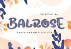 Balrose | Fancy Handwritten Font