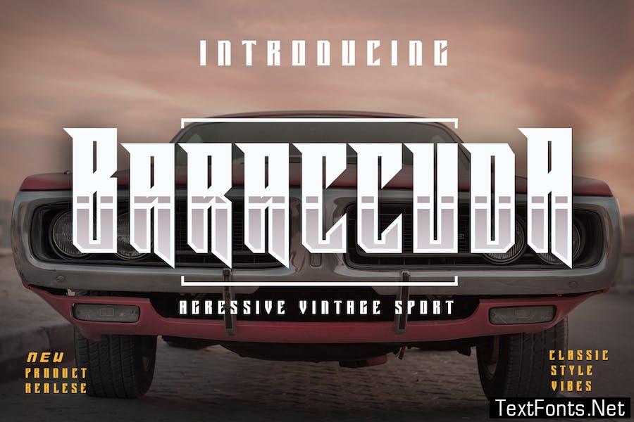 Baraccuda - Aggressive Font