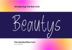 Beautys - The Handwritten Font