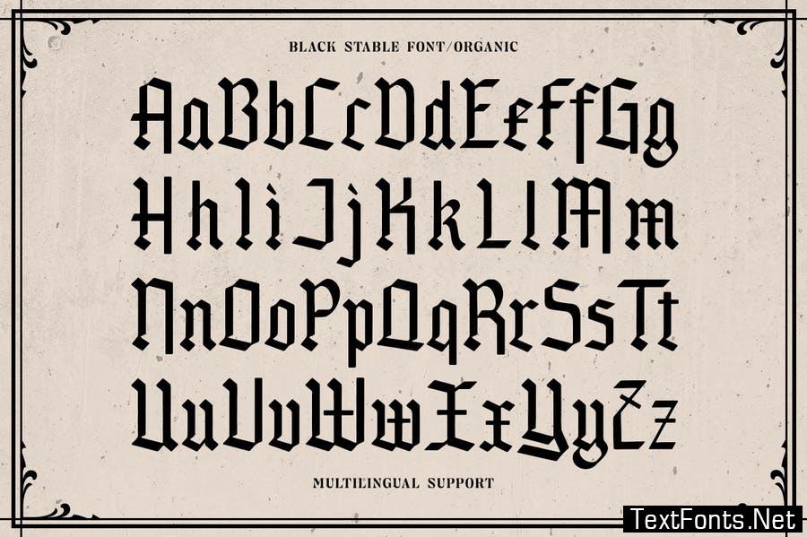 Black Stable Font