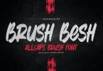Brush Besh - AllCaps Brush Font