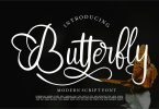 Butterfly | Modern Script Font