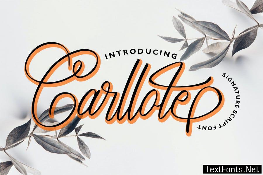 Carllote | Signature Script Font